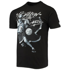 Brooklyn Nets NBA x McFlyy Identify Artist Series T-Shirt - Black on sale