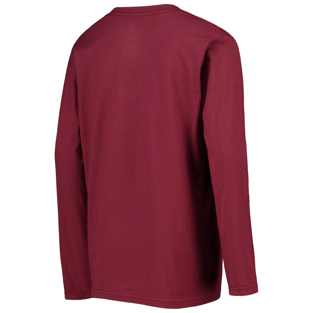 NFL Washington Commanders Youth Primary Team Logo Long Sleeve T-Shirt