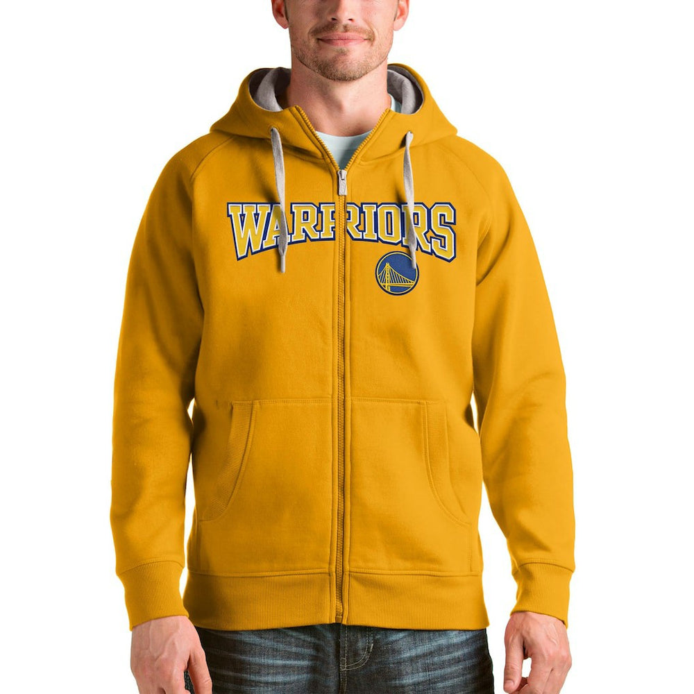 Golden State Warriors Antigua Victory Full-Zip Hoodie sale - Gold sale