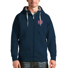 Detroit Pistons Antigua Logo Victory Full-Zip Hoodie sale - Navy shop