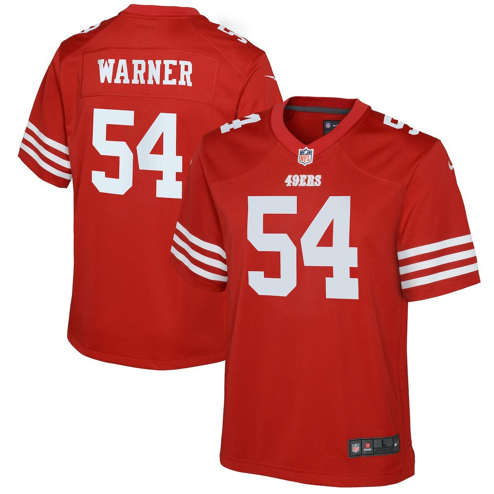 NFL San Francisco 49ers Fred Warner  Youth Game Jersey