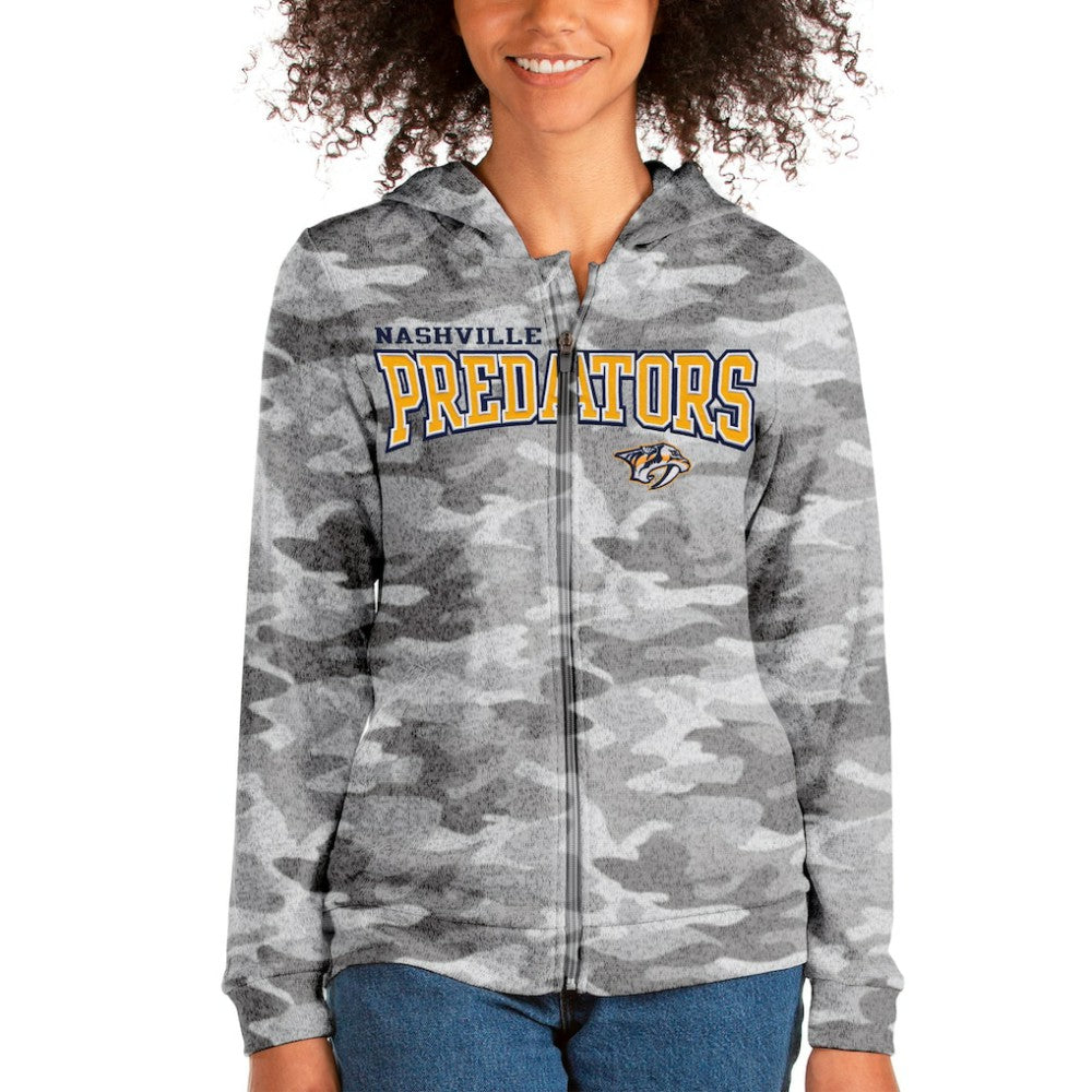 Nashville Predators Antigua Women's Team Absolute Full-Zip Hoodie