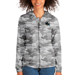 San Jose Sharks Antigua Absolute Full-Zip Hoodie