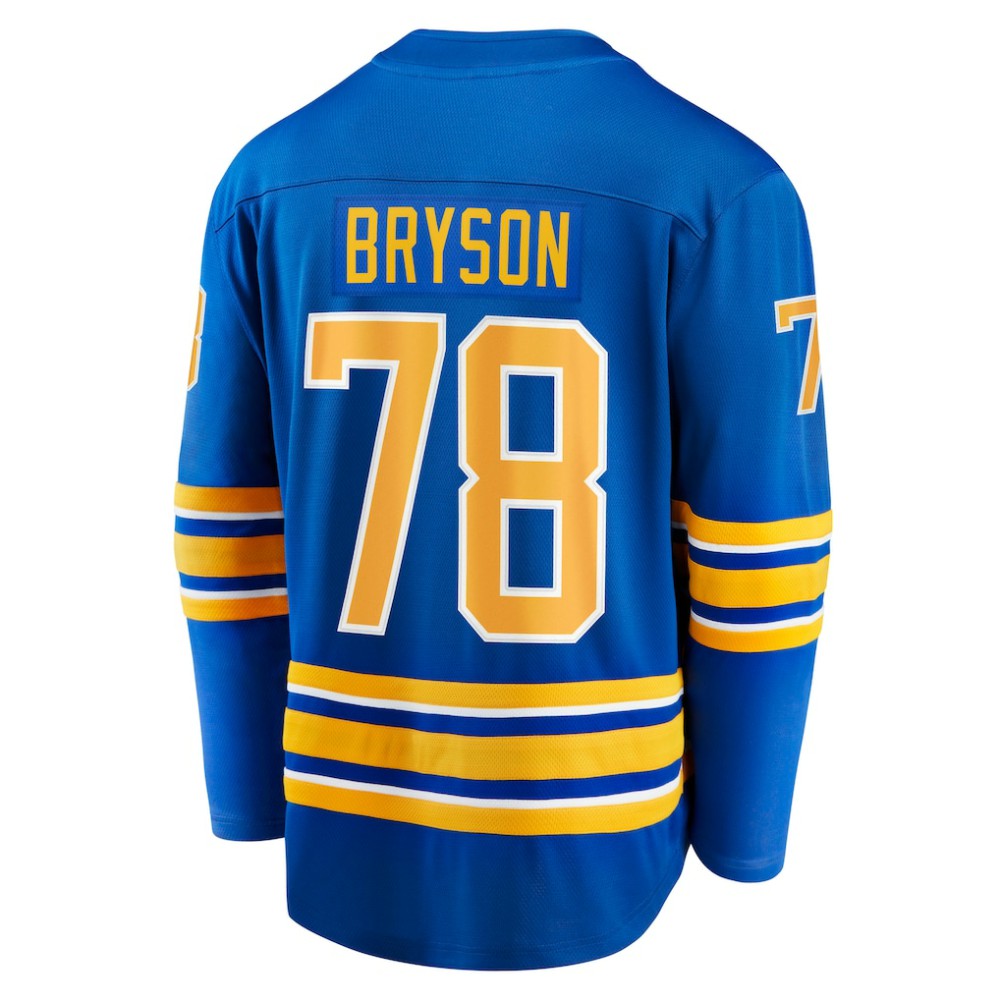 Jacob Bryson Buffalo Sabres Fanatics Home Breakaway Player Jersey