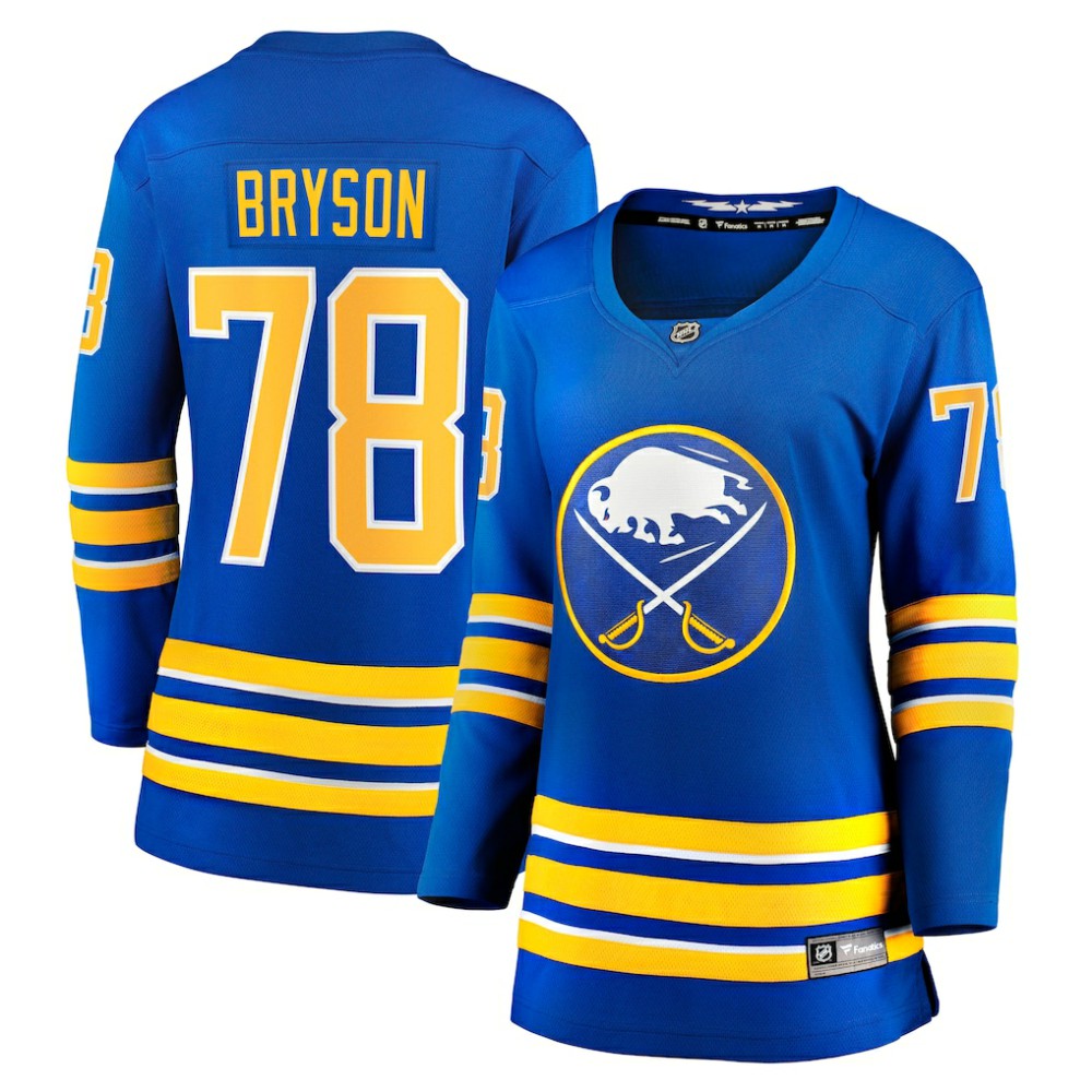 Jacob Bryson Buffalo Sabres Fanatics Women's Home Breakaway Player Jersey