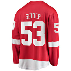 Moritz Seider Detroit Red Wings Fanatics Home Breakaway Player Jersey