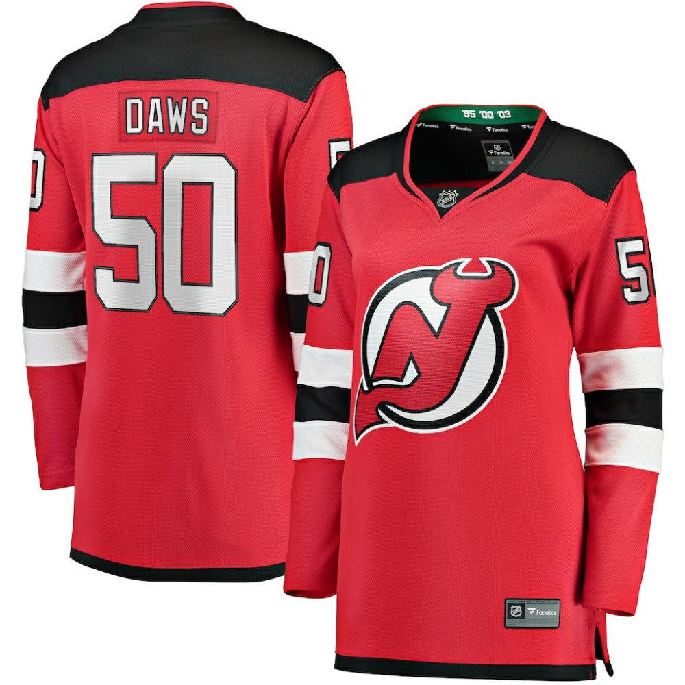 Nico Daws New Jersey Devils Fanatics Women's Home Breakaway Player Jersey