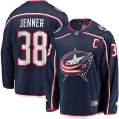 Boone Jenner Columbus Blue Jackets Home Captain Patch Breakaway Player Jersey