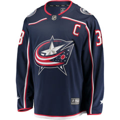 Boone Jenner Columbus Blue Jackets Home Captain Patch Breakaway Player Jersey