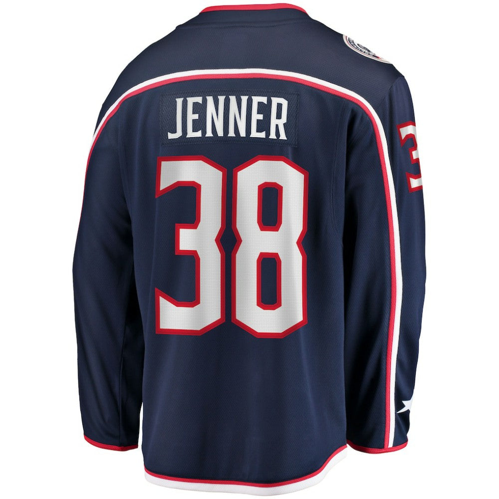 Boone Jenner Columbus Blue Jackets Home Captain Patch Breakaway Player Jersey