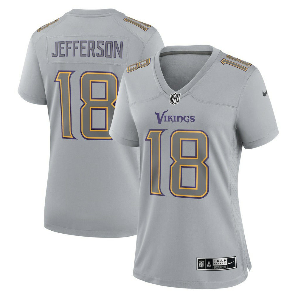 NFL Minnesota Vikings Justin Jefferson  Women's Atmosphere Fashion Game Jersey