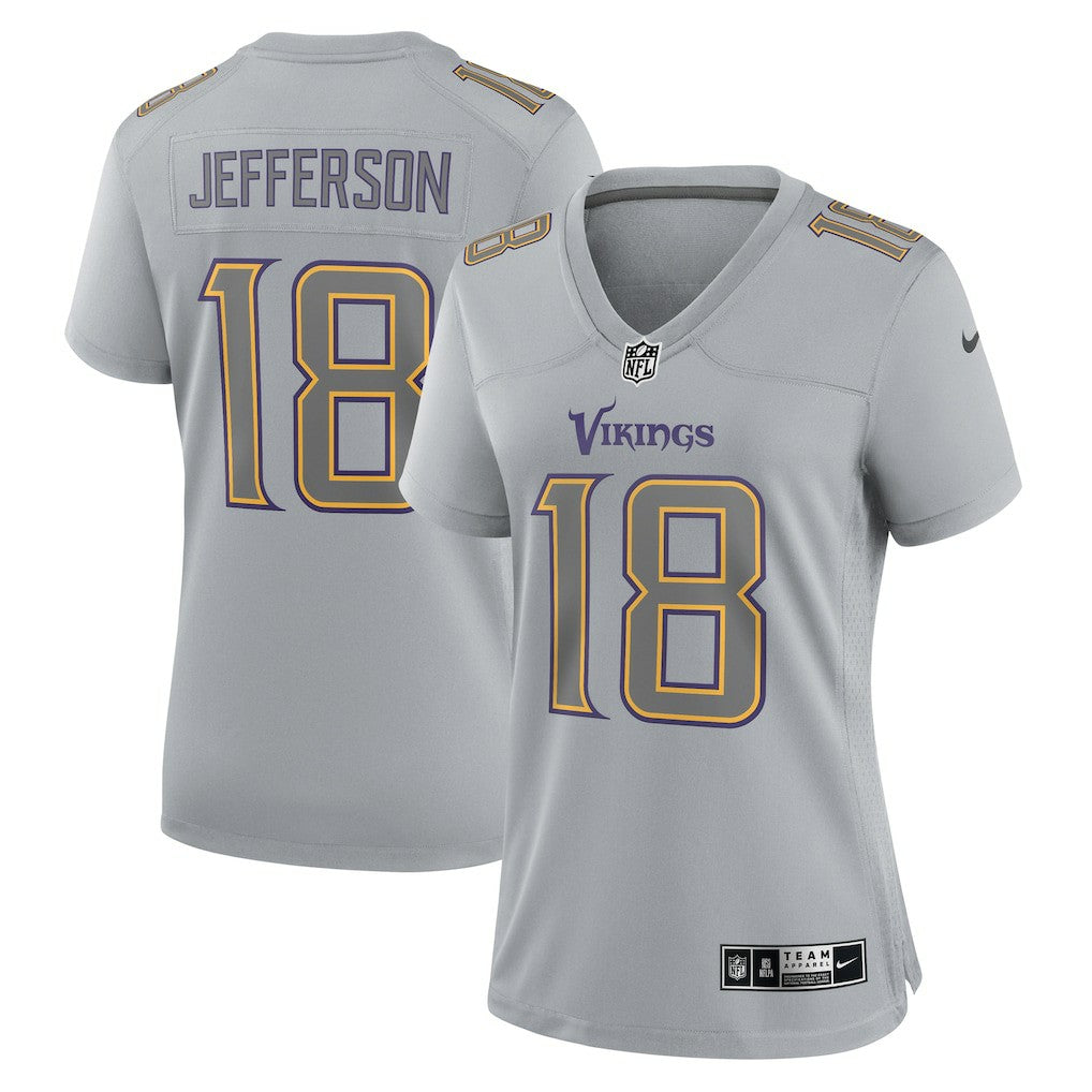 NFL Minnesota Vikings Justin Jefferson  Women's Atmosphere Fashion Game Jersey
