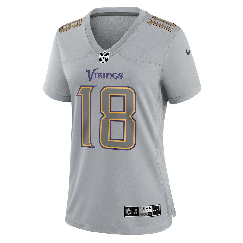 NFL Minnesota Vikings Justin Jefferson  Women's Atmosphere Fashion Game Jersey