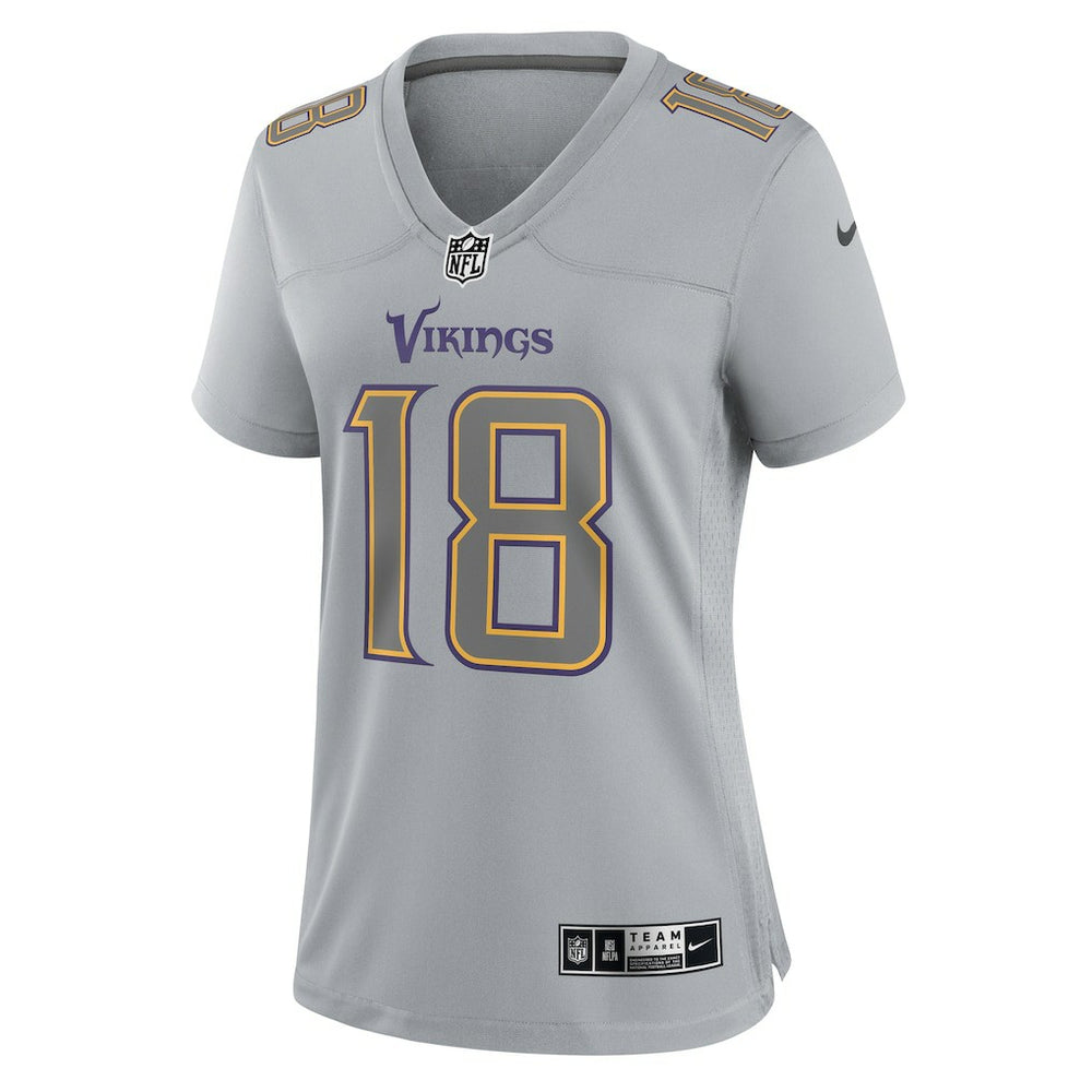 NFL Minnesota Vikings Justin Jefferson  Women's Atmosphere Fashion Game Jersey