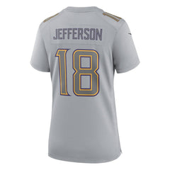 NFL Minnesota Vikings Justin Jefferson  Women's Atmosphere Fashion Game Jersey