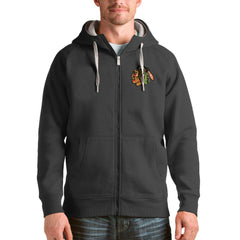 Chicago Blackhawks Antigua Logo Victory Full-Zip Hoodie