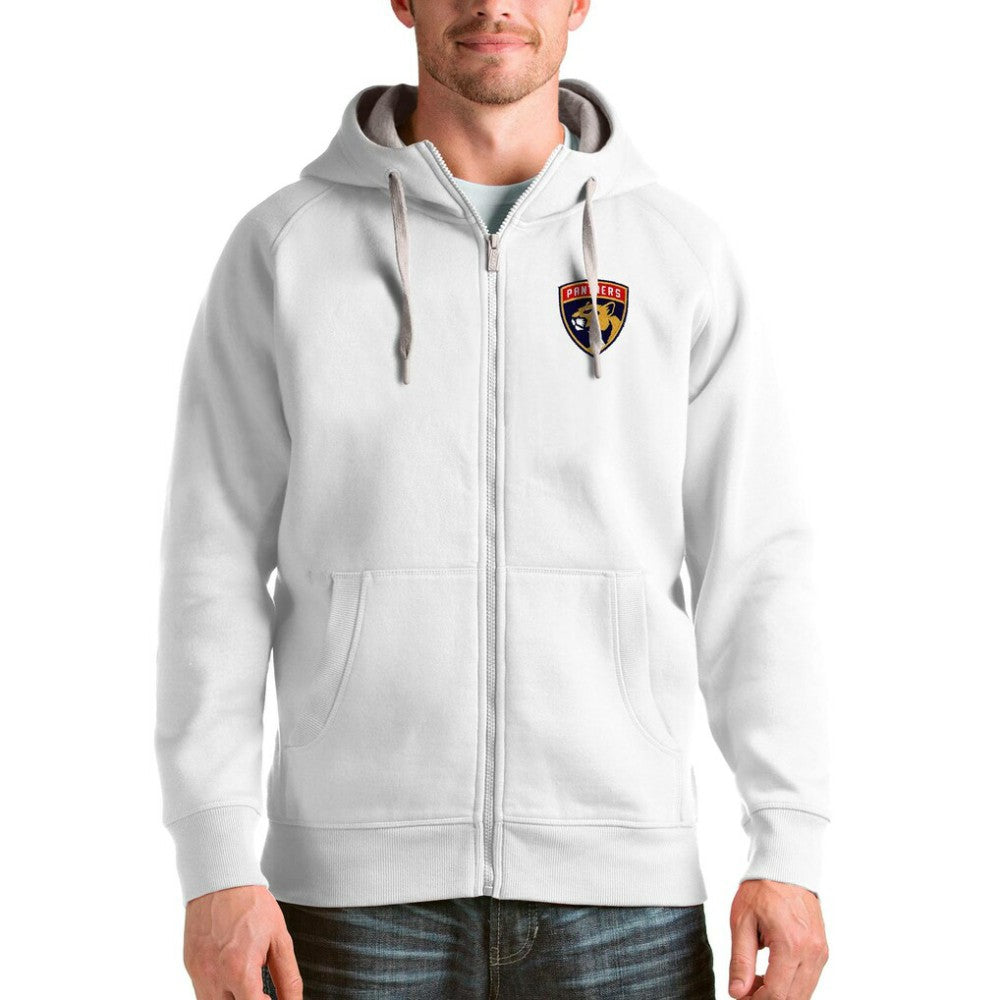 Florida Panthers Antigua Logo Victory Full-Zip Hoodie