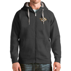 Nashville Predators Antigua Logo Victory Full-Zip Hoodie