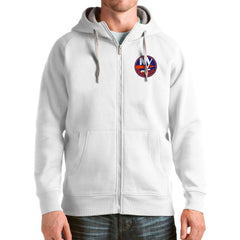 New York Islanders Antigua Logo Victory Full-Zip Hoodie