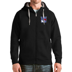 New York Rangers Antigua Logo Victory Full-Zip Hoodie