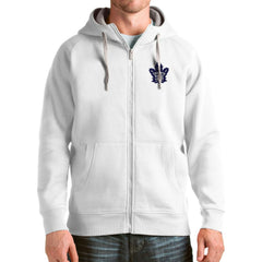 Toronto Maple Leafs Antigua Logo Victory Full-Zip Hoodie