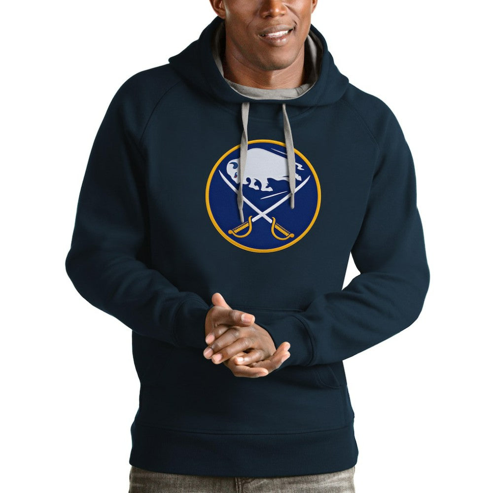 Buffalo Sabres Antigua Logo Victory Pullover Hoodie
