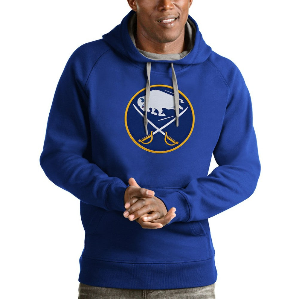 Buffalo Sabres Antigua Logo Victory Pullover Hoodie