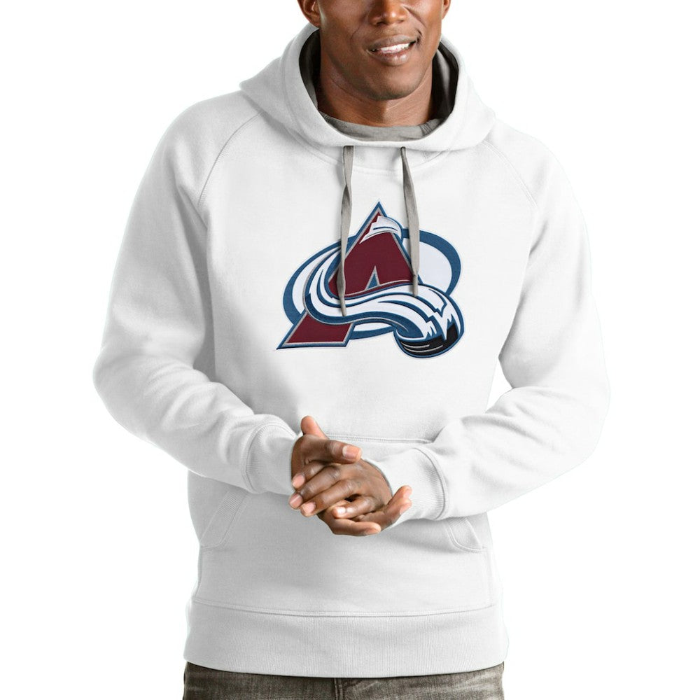 Colorado Avalanche Antigua Logo Victory Pullover Hoodie