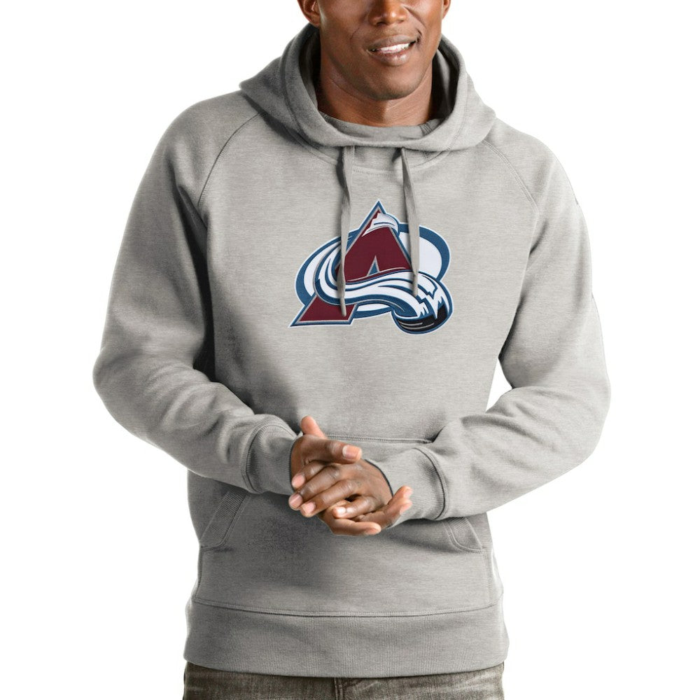 Colorado Avalanche Antigua Logo Victory Pullover Hoodie