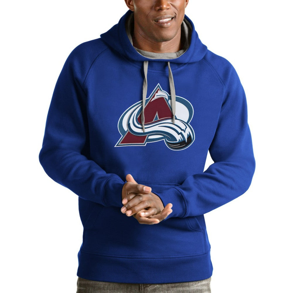 Colorado Avalanche Antigua Logo Victory Pullover Hoodie