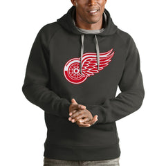 Detroit Red Wings Antigua Logo Victory Pullover Hoodie