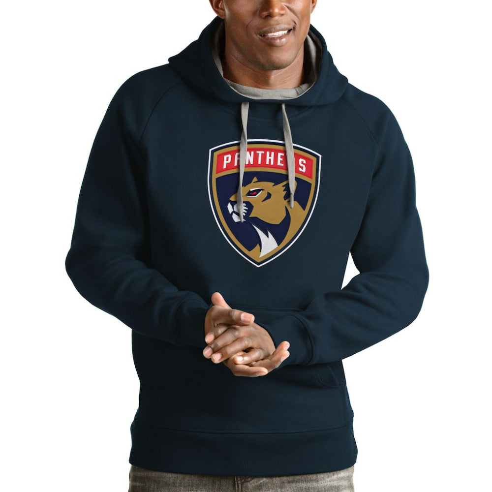 Florida Panthers Antigua Logo Victory Pullover Hoodie