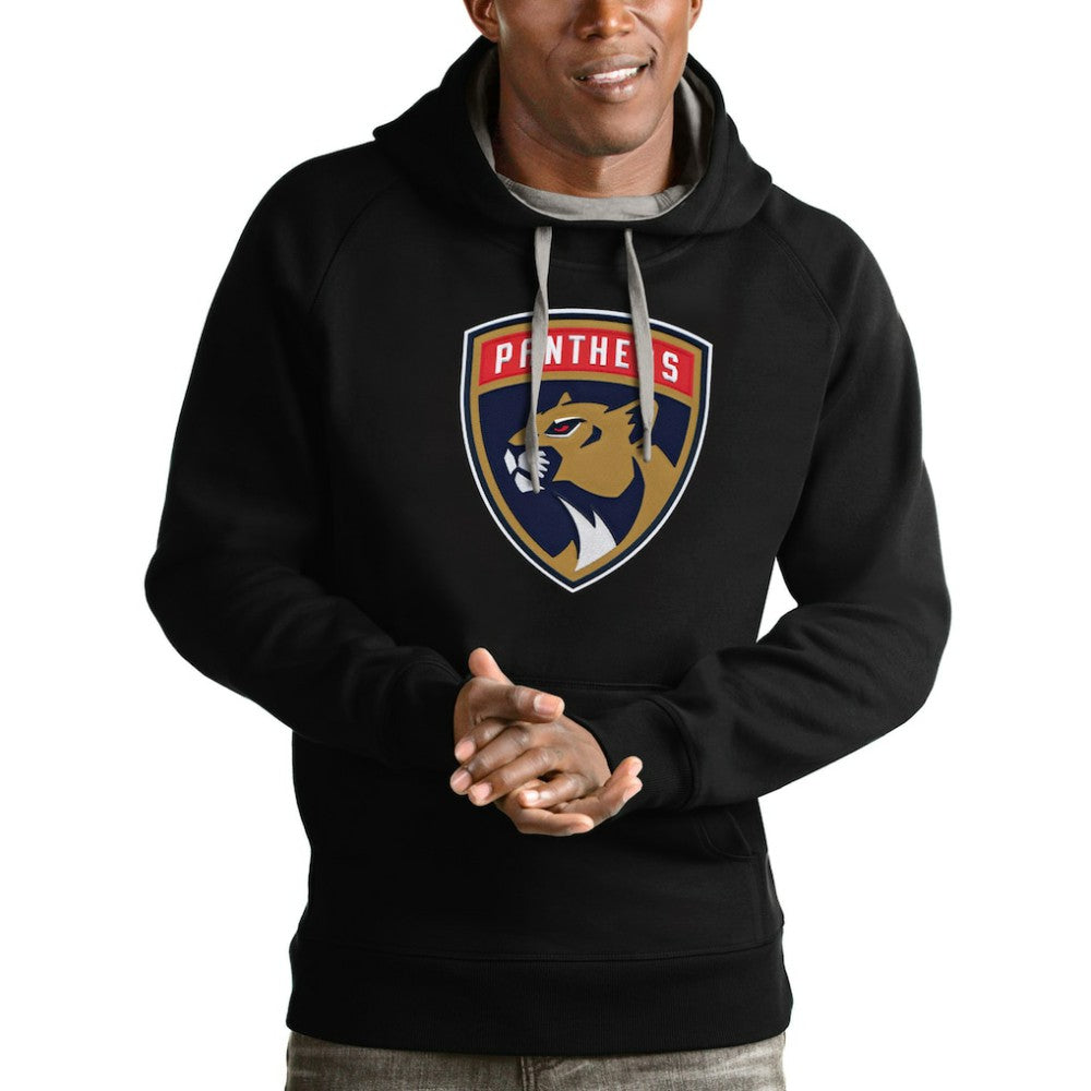 Florida Panthers Antigua Logo Victory Pullover Hoodie