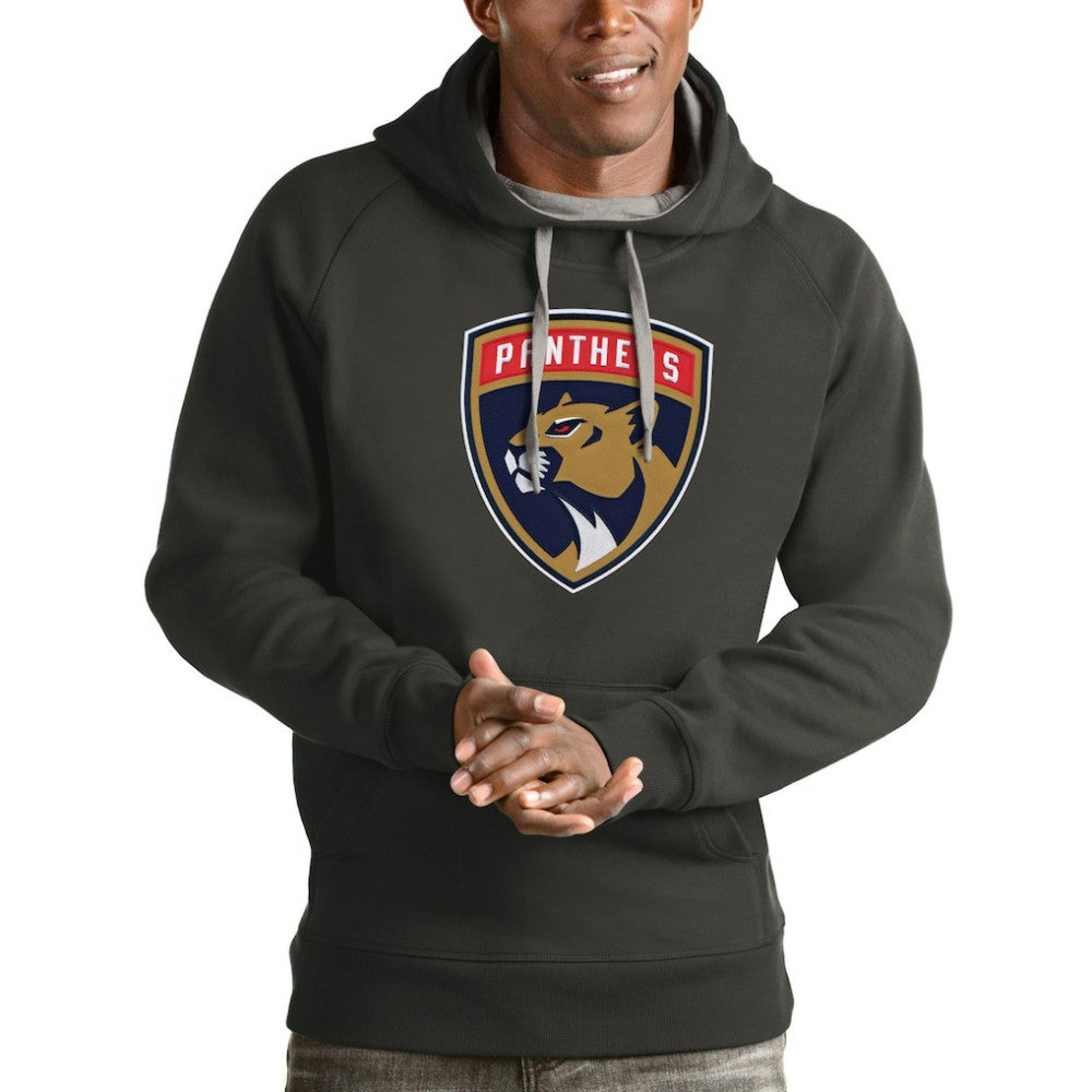 Florida Panthers Antigua Logo Victory Pullover Hoodie