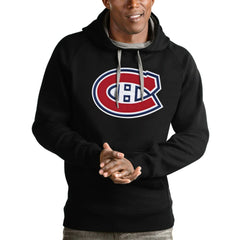 Montreal Canadiens Antigua Logo Victory Pullover Hoodie