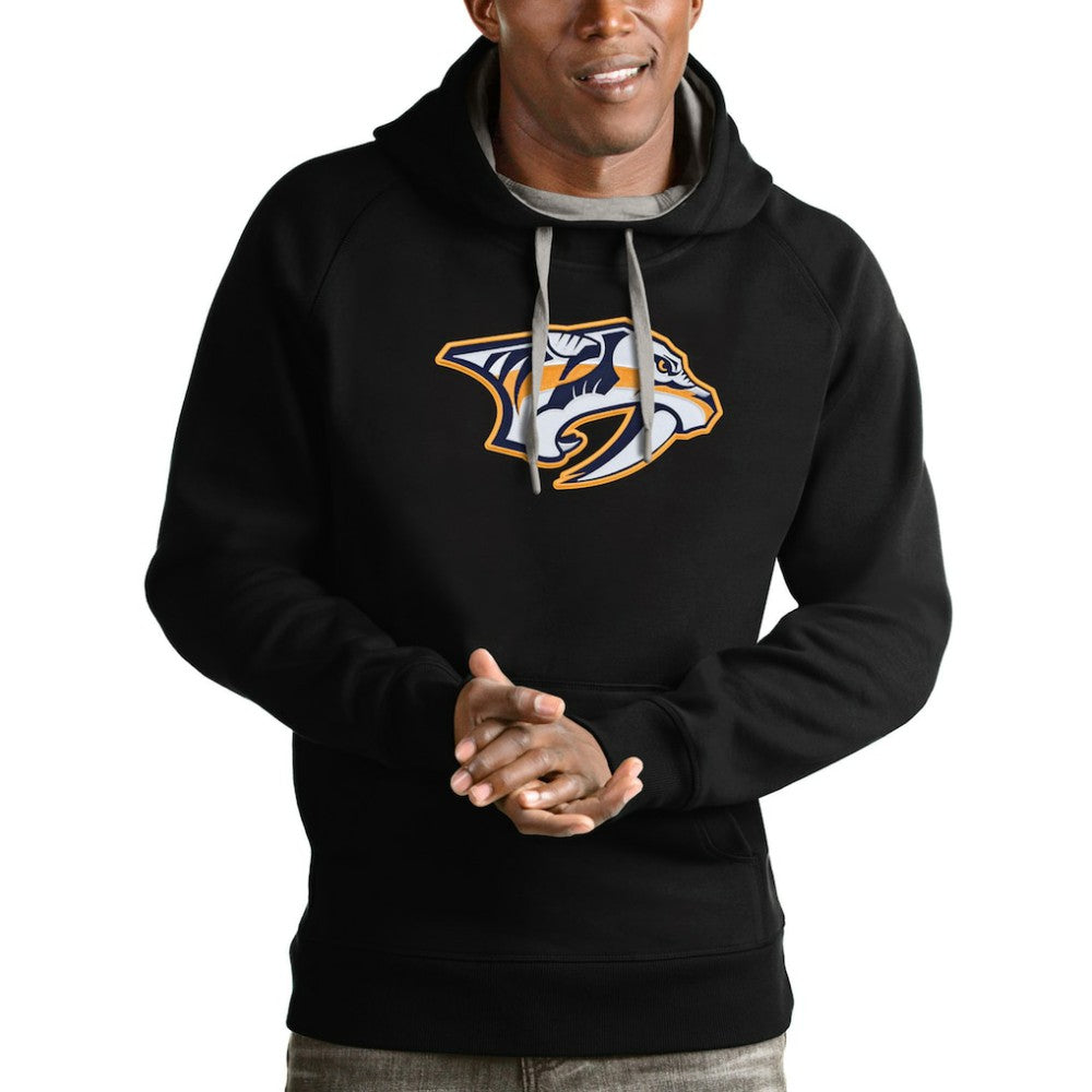 Nashville Predators Antigua Logo Victory Pullover Hoodie