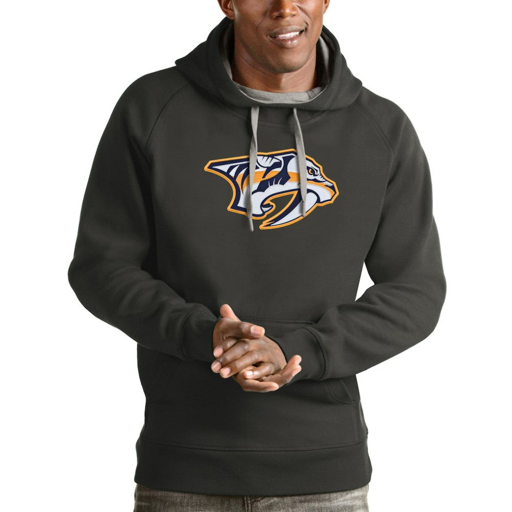Nashville Predators Antigua Logo Victory Pullover Hoodie