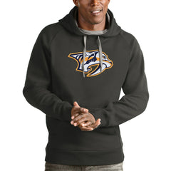 Nashville Predators Antigua Logo Victory Pullover Hoodie