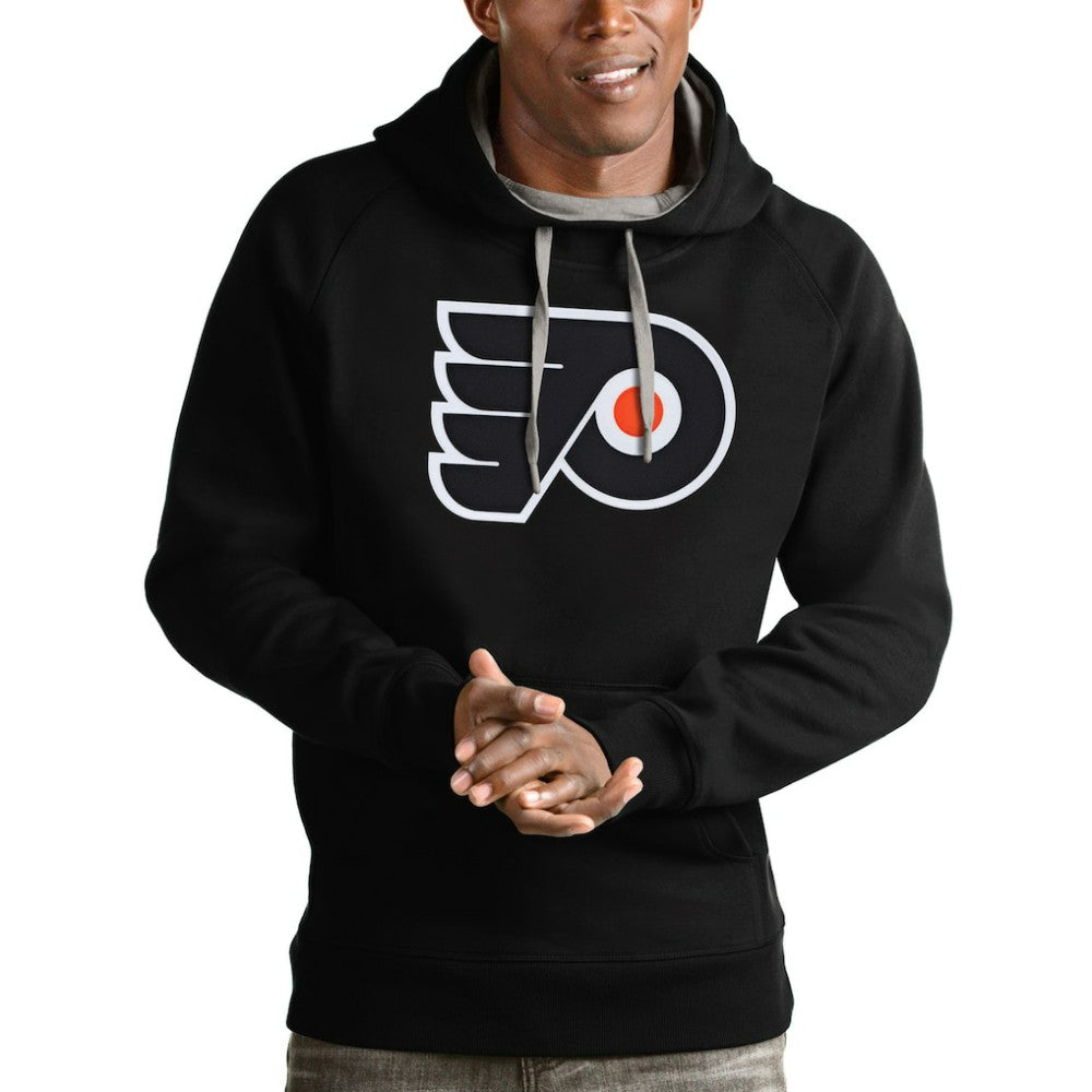 Philadelphia Flyers Antigua Logo Victory Pullover Hoodie