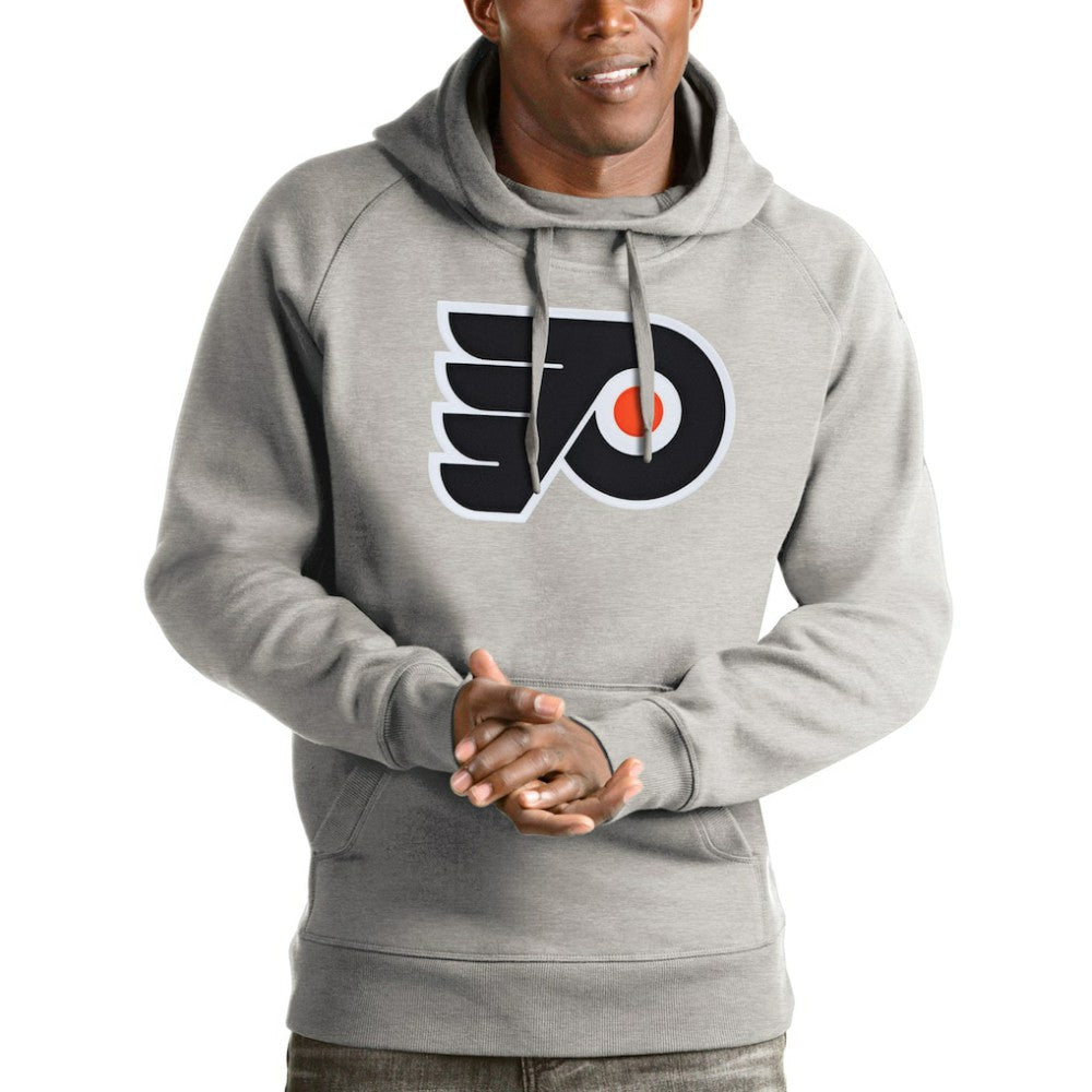 Philadelphia Flyers Antigua Logo Victory Pullover Hoodie
