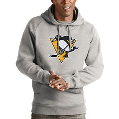 Pittsburgh Penguins Antigua Logo Victory Pullover Hoodie
