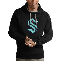 Seattle Kraken Antigua Logo Victory Pullover Hoodie