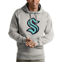 Seattle Kraken Antigua Logo Victory Pullover Hoodie
