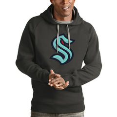 Seattle Kraken Antigua Logo Victory Pullover Hoodie