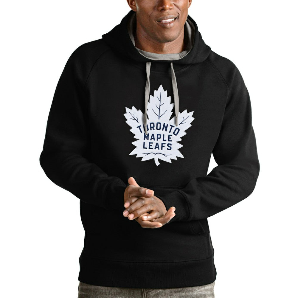 Toronto Maple Leafs Antigua Logo Victory Pullover Hoodie