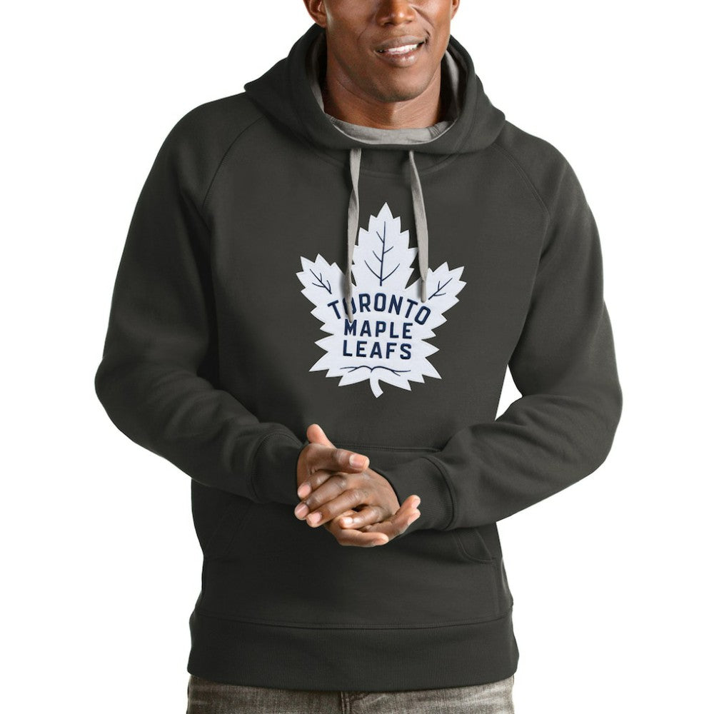 Toronto Maple Leafs Antigua Logo Victory Pullover Hoodie