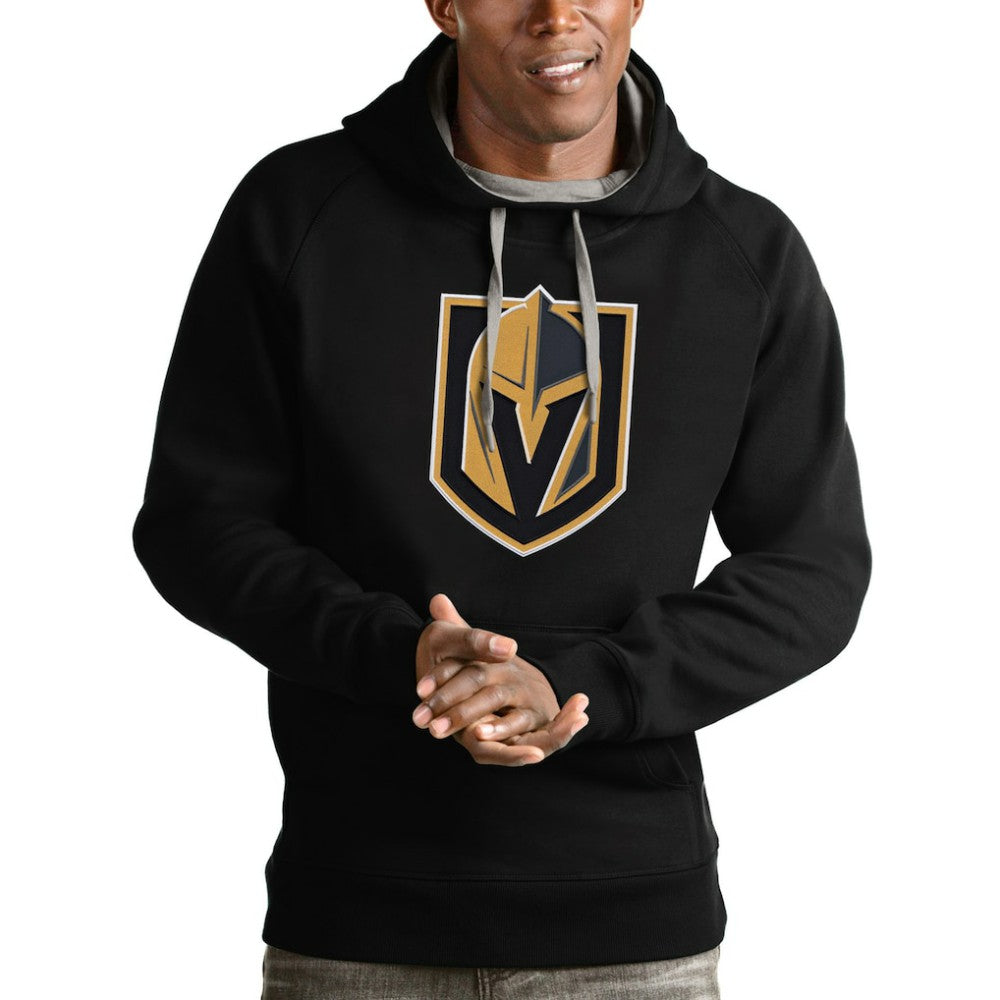 Vegas Golden Knights Antigua Logo Victory Pullover Hoodie