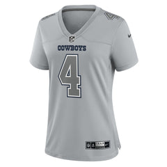 NFL Dallas Cowboys Dak Prescott  Women's Atmosphere Fashion Game Jersey