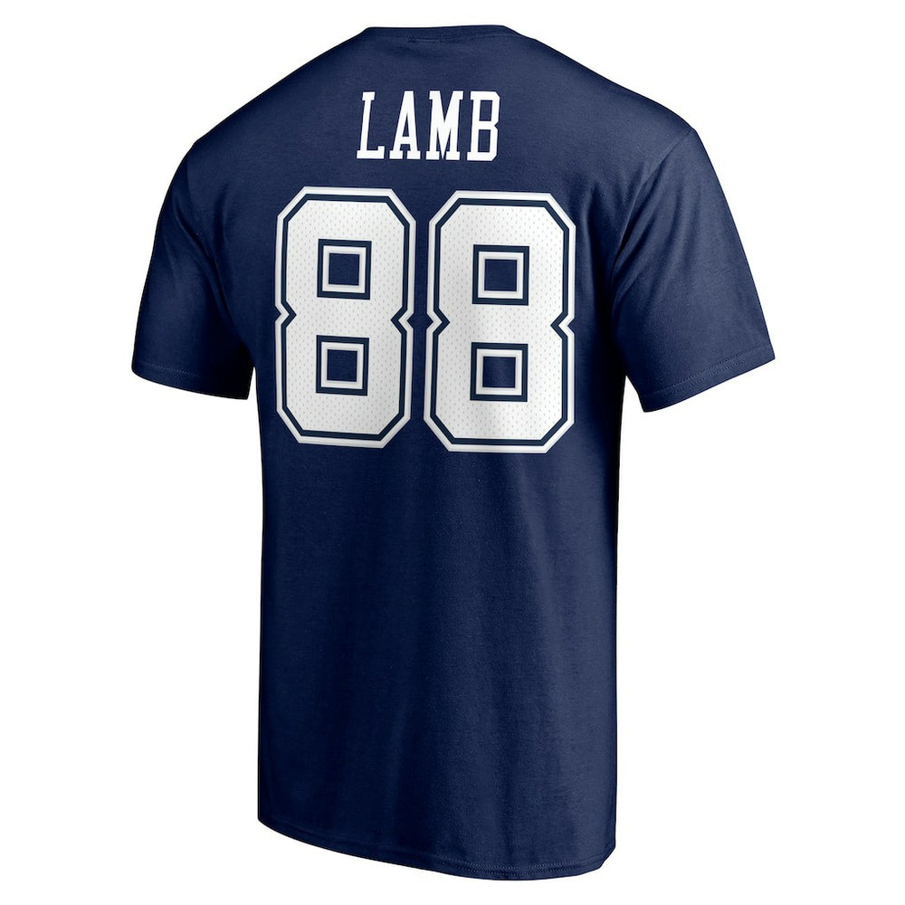 NFL Dallas Cowboys CeeDee Lamb  Team Player Icon Name & Number T-Shirt