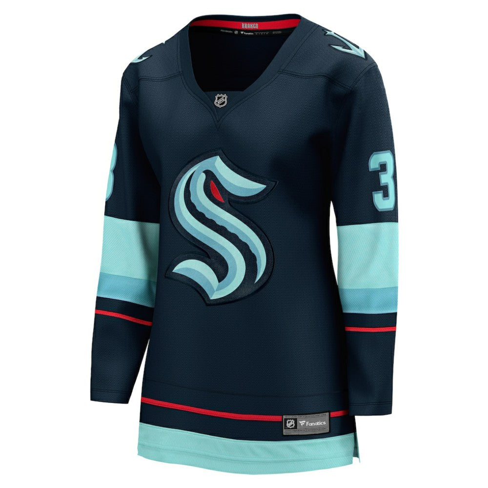 Will Borgen Seattle Kraken Fanatics Women's Home Breakaway Player Jersey